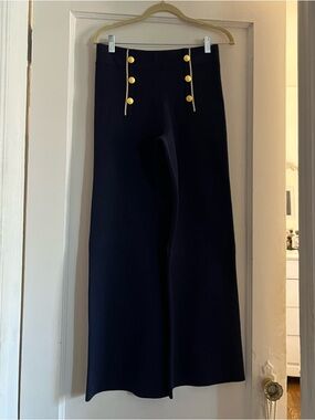 JCrew NWT navy knit sailor pants Petite L